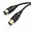Custom plug wire assembly service Mini din 8-pin cable