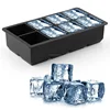 Best Seller 8 Cavity Silicone Ice Cube Tray With Lid