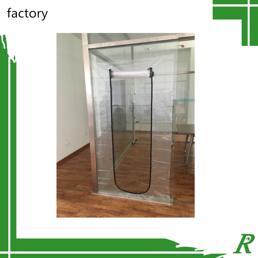 Plastic "u" Size Dust Protect Sewing Zip Door Buy Plastic Zipper Door