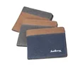 baellerry new men's short style canvas wallets,Stitching color coin purse for man,Antique models money clip