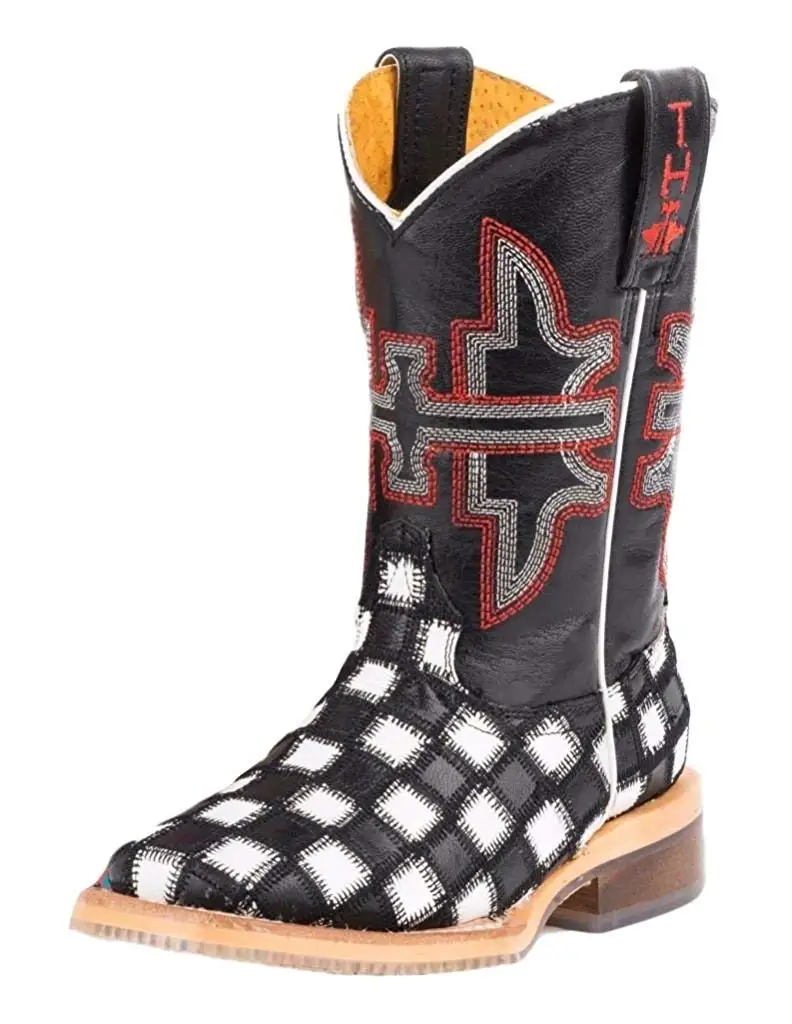 tin haul checkered boots