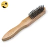Customised Wooden Handle Scraper File Versatile Scratch Steel Wire Brush