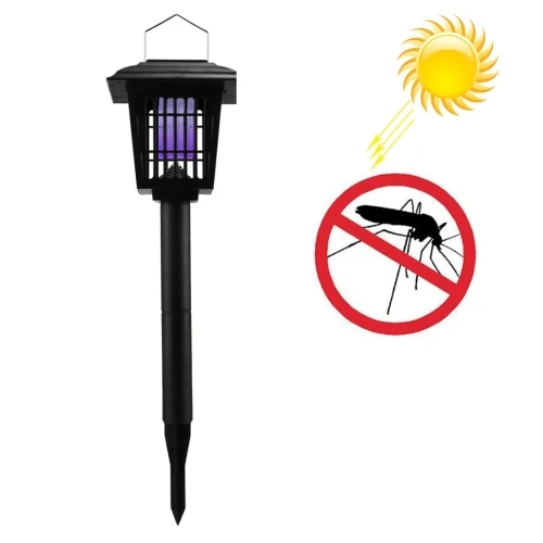 White & UV LED Solar Light Rechargeable Mosquito Killer Lawn Lamp Lawn Lights Outdoor insect killing Lantern for Garden Farm