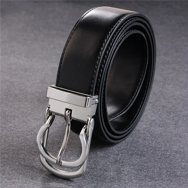 双环自动女性皮革黄铜皮带扣简约风格女士牛仔裤压铸合金金属皮带扣