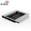 E-sun China Well sold 12.7 mm Aluminum HDD Caddy 12.7mm DVD Bay Adapter with customized screw driver