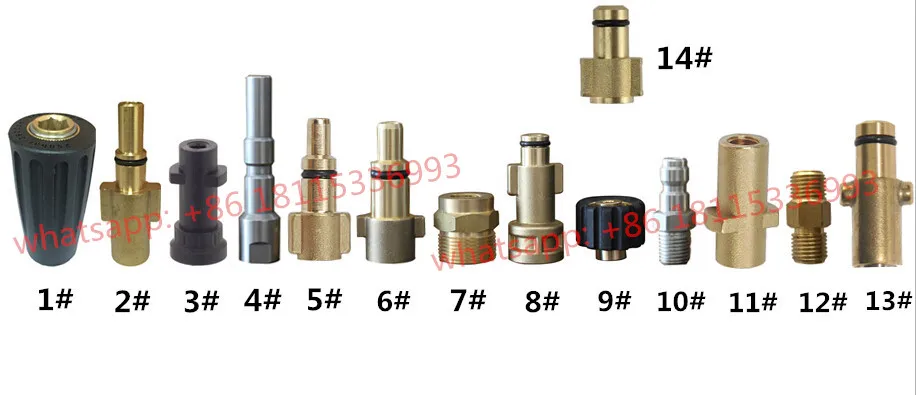 Hih pressure car washer High Pressure Washer Parts 2L bottle plastic connector snow foam lance