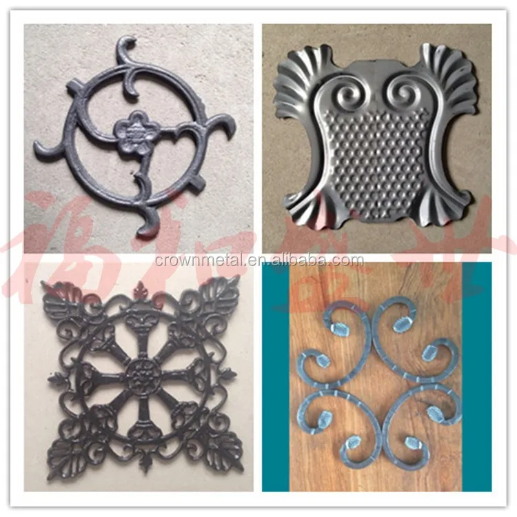 Wrought Iron Flower Factory Direct Wrought Iron Gate Fitting,Guardrail