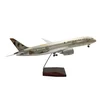 High quality Etihad A380 LED aircraft model voice control passenger model 1:160 46cm resin airplane model