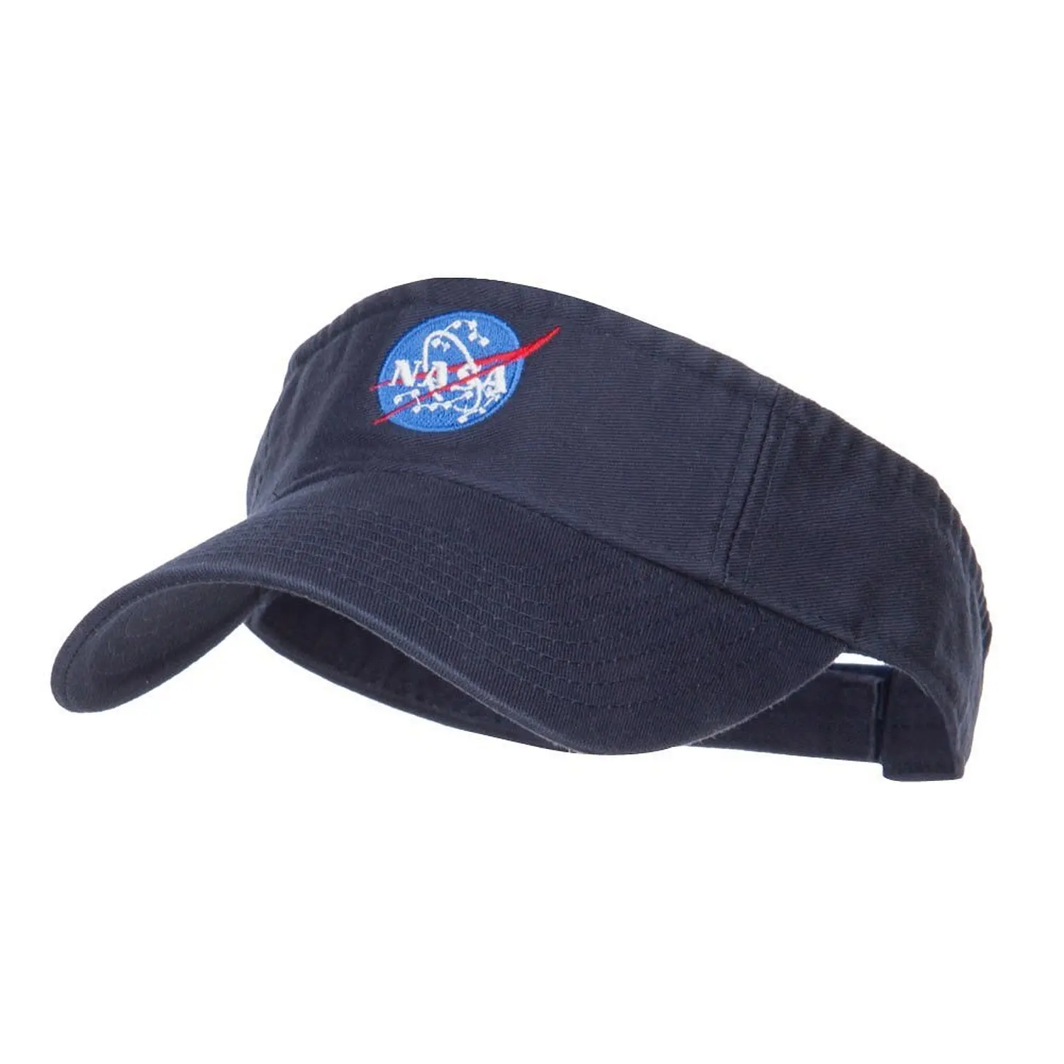 Get Quotations · NASA Insignia Embroidered Cotton Washed Visor