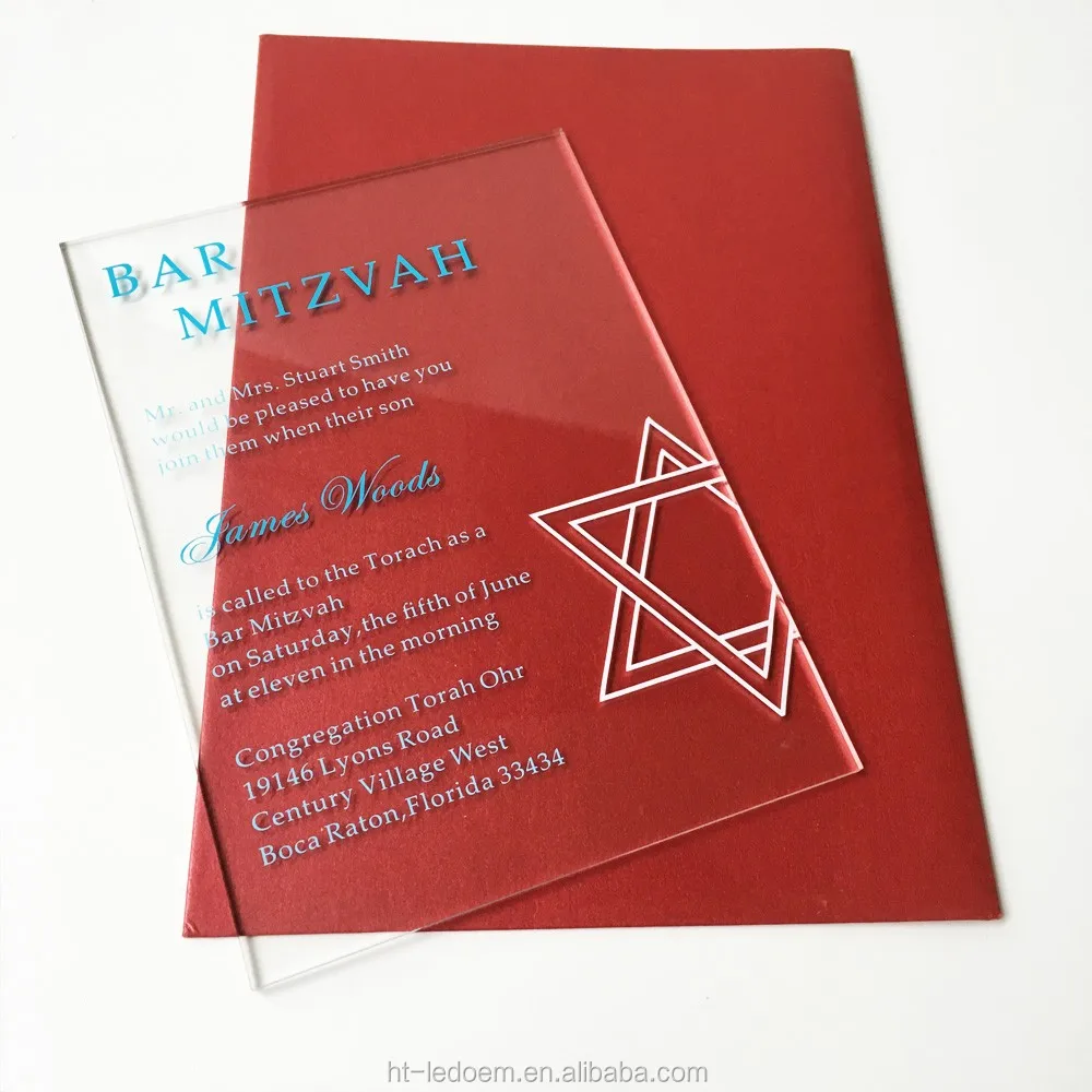 5 7 Pouces 3mm D Epaisseur En Acrylique Transparent Juif Bar Mitzvah Carte D Invitation Anniversaire Carte D Invitation Buy Carte D Invitation Carte D Invitation D Anniversaire Carte D Invitation D Anniversaire Acrylique Product On Alibaba Com