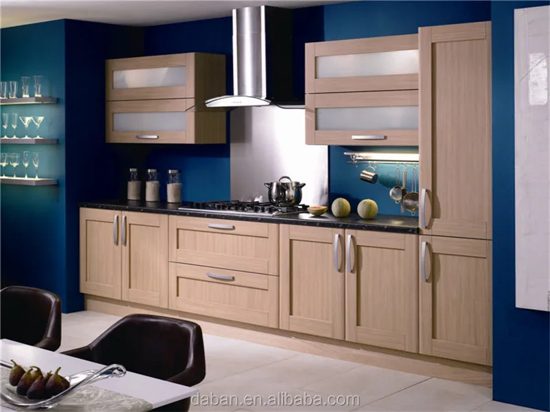 Warm te koop model teak houten keuken kast/keuken muur opknoping ...