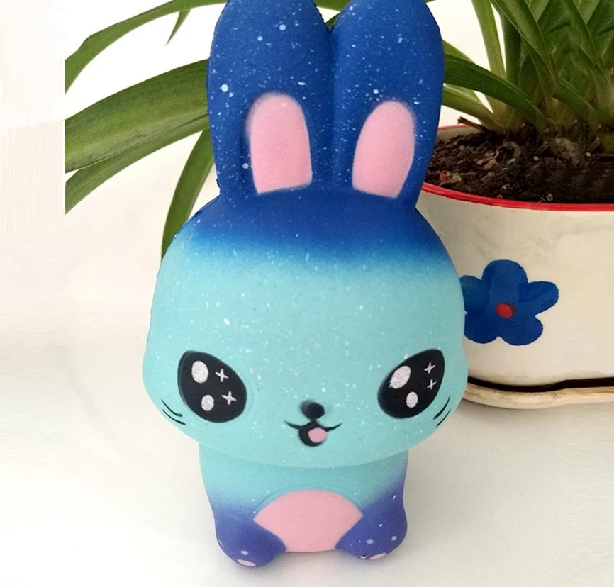 New Kawaii jumbo Cute Squishy simulation Rainbow rabbit Cream Scented soft Slow Rising Squeeze Toy Stress Reliever kids gifts