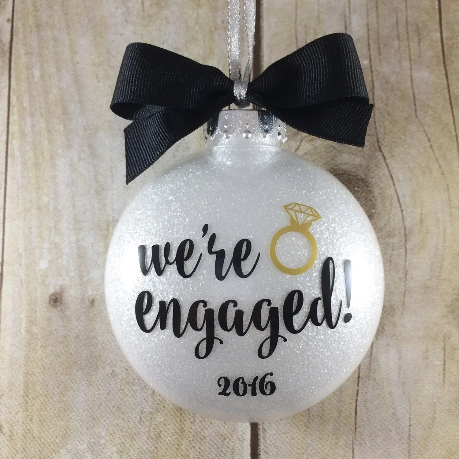 engagement christmas ornament 2016