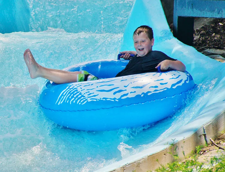 Giant Waterpark Inflatable Water Park Slide Single Tube Raft For Sale