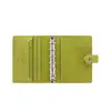 office suppliers custom PU leather portfolio 6 rings file folder with pen holder and cardcase