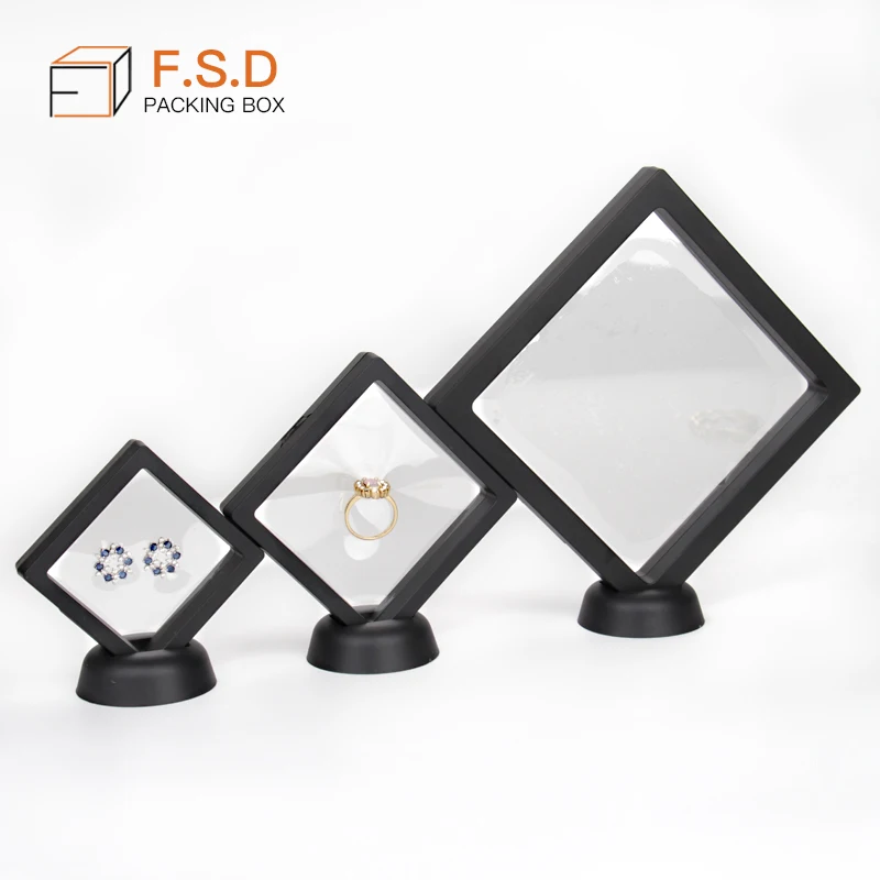 3d Floating Frame Box For Necklaces Ring Gemstone Bracelet Packaging