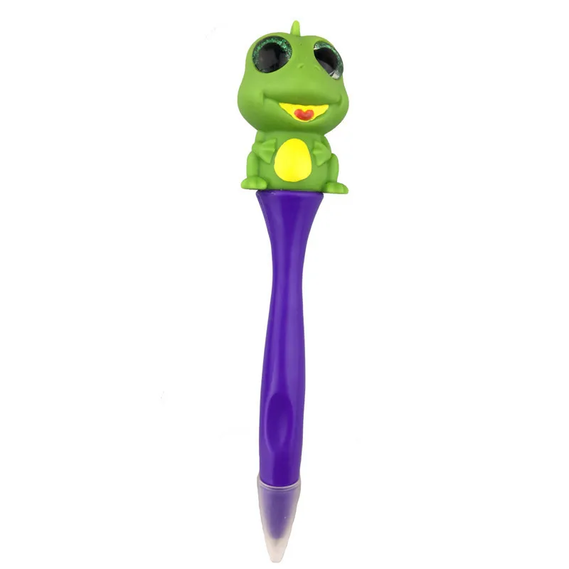 Cute 3d Popeyed Animal Ballpoint Pens,Cartoon Glitter Eyes Popper Frog ...