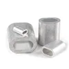 small size M0.5 aluminum ferrule oval type for stainless/galvanized wire rope