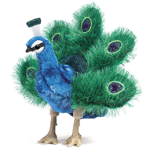 lifelike peacock stuffed animal