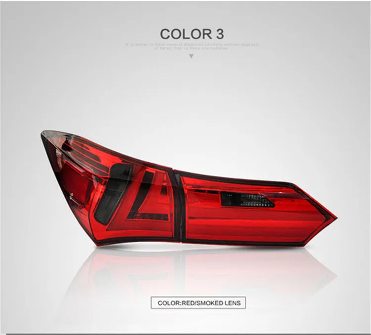 VLAND Factory for Car Taillight for Corolla LED rear light for 2014-2016  wholesale price