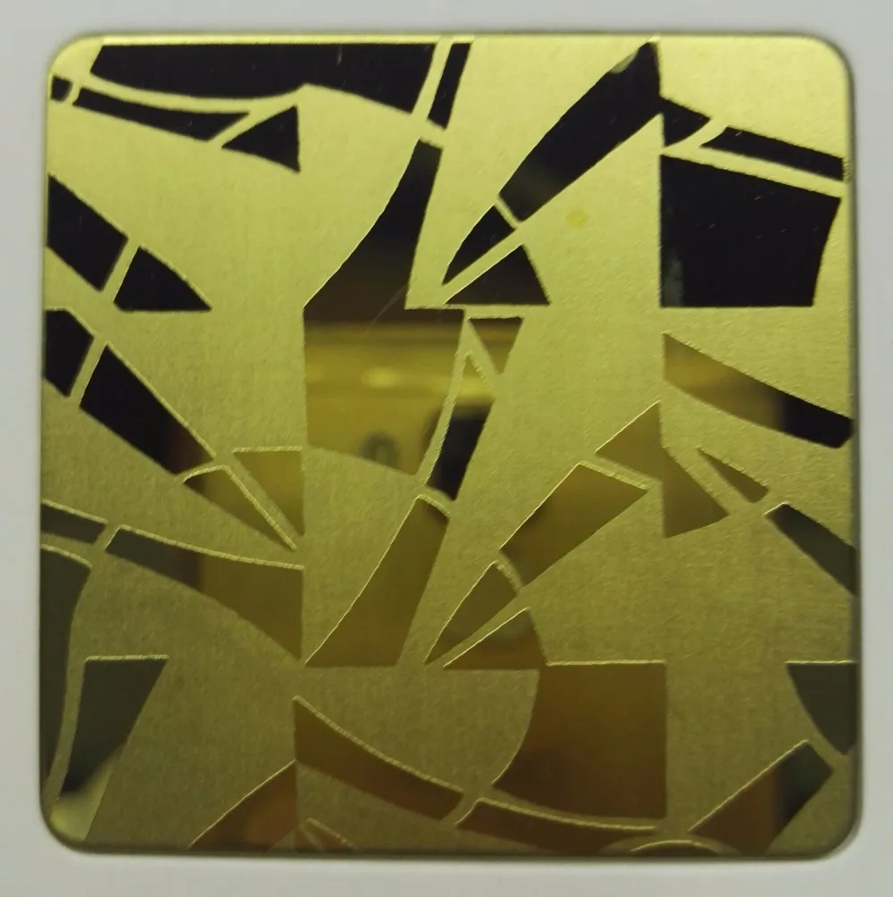 佛山玫瑰金镜面蚀刻颜色不锈钢装饰板 304 不锈钢板用于电梯装饰