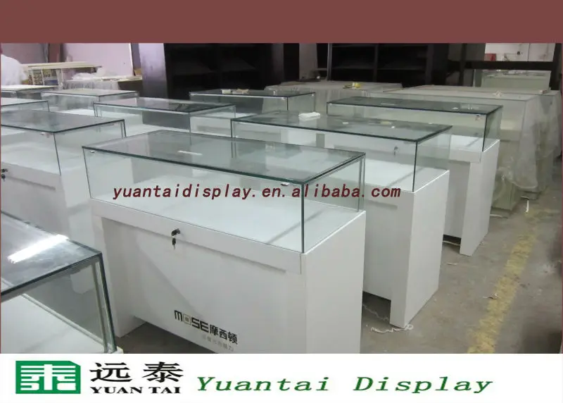 Modern Glass Jewellery Display Cases And Cabinets With Led Light