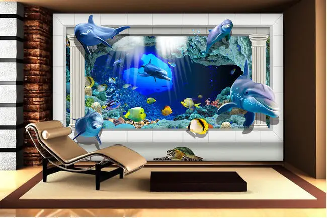 El M s Nuevo Dise o Seaword 3d  Inkjet Azulejo Tv Fondo 