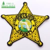 Embroidered Service Custom star office Logo 100% Machine Embroidery Patches and Badges with Iron on
