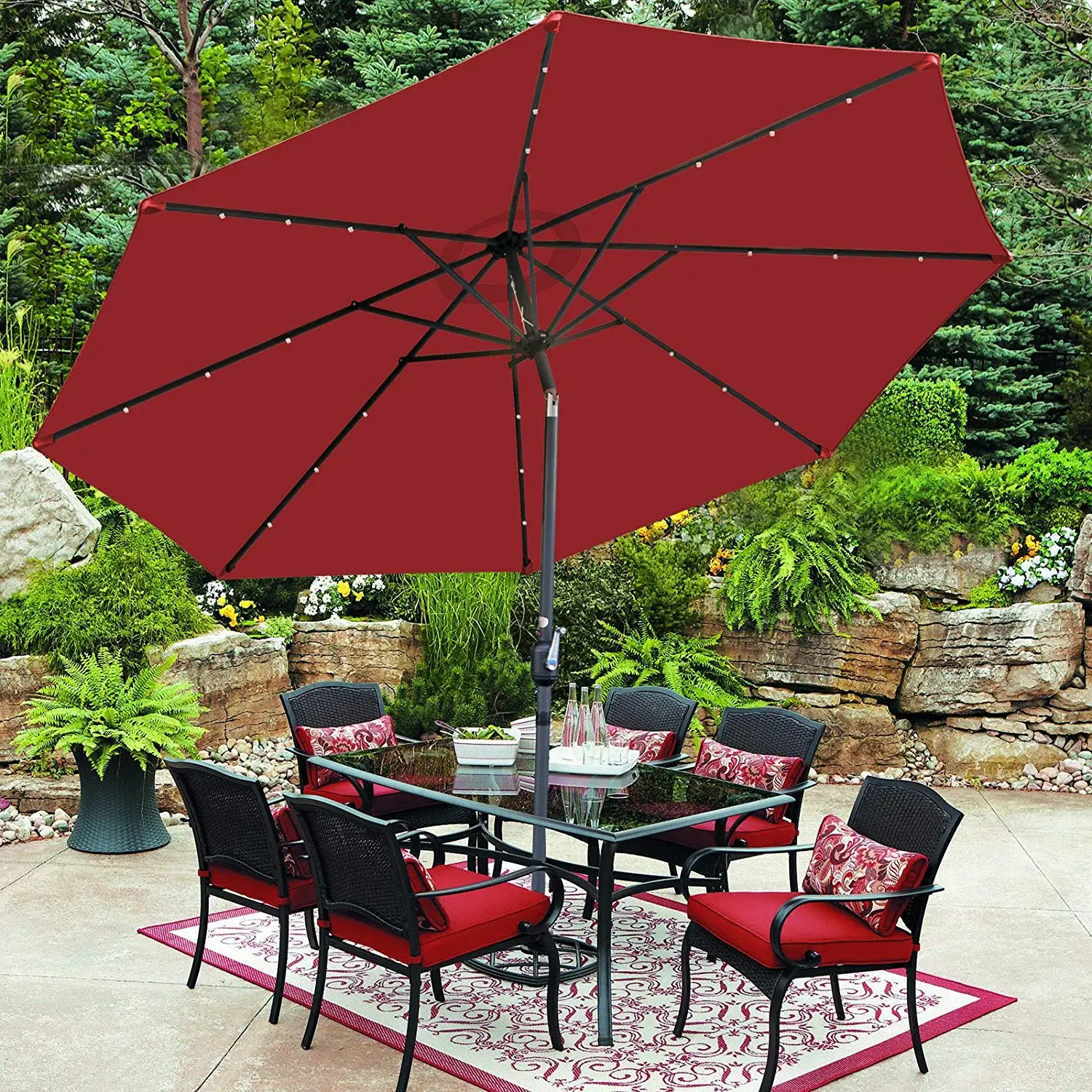 Fantastic Creative Outdoor Umbrella Garden Parasol Restaurant Beach Sunshade Used Patio Umbrellas With Led Light Buy Payung Taman Surya Patio Payung Payung Dengan Cahaya Product On Alibaba Com