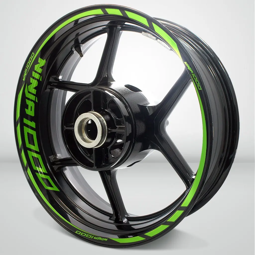 Buy Gloss Light Green Motorcycle Rim Wheel Decal Accessory ...