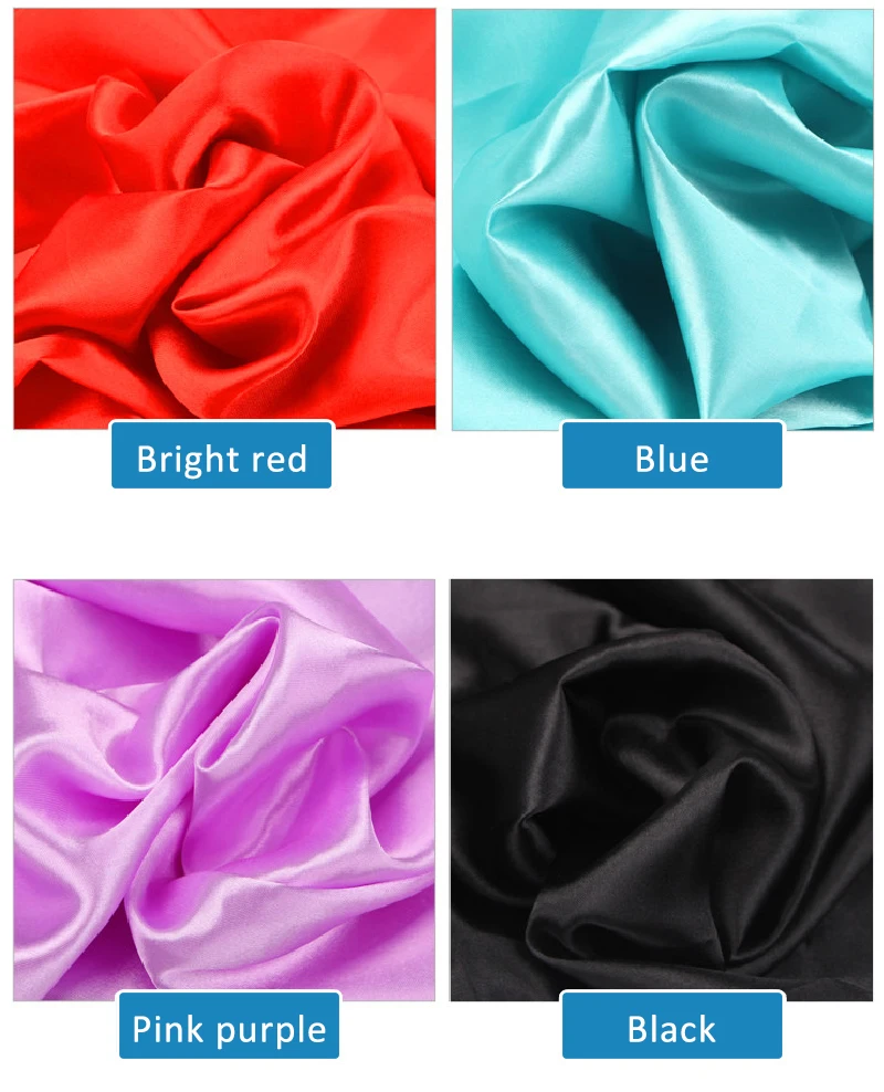 Elastic Pure Color Soft Polyester Satin Fabric For Lining - Buy Satin ...