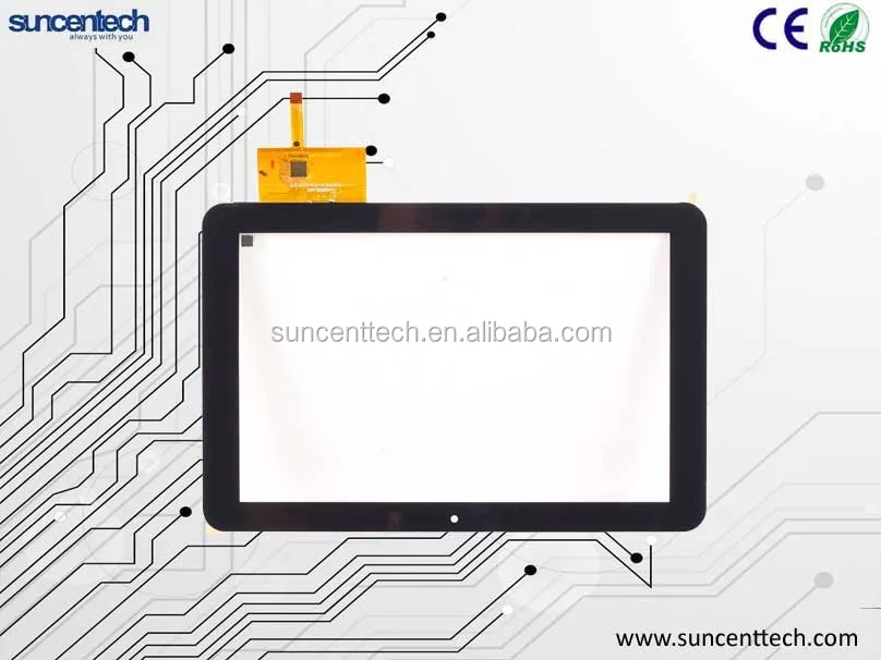 10.1inch touch screen panel Android 800x480 tft lcd display I2C Port custom shape lcd screen