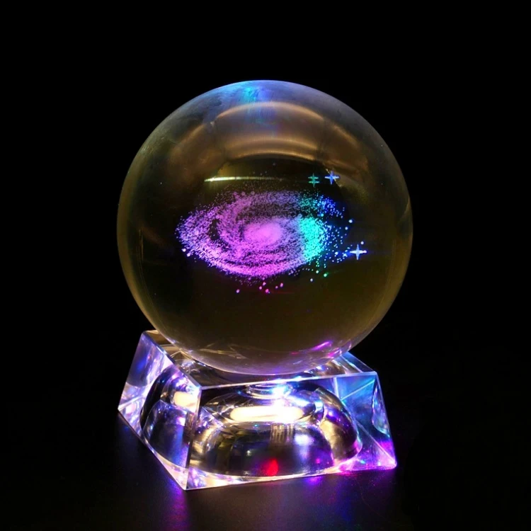 Wholesale K9 Crystal Ball Base /laser Engraved Crystal Ball Led Light ...