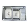 Universal stainless steel inox kitchen sinks with drainer