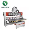 4 axis cnc woodworking machine 8 heads rotary engraving multi spindle 3d cnc router