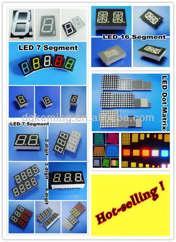 Rgb led dot matrix 5*7 full color dot matrix display