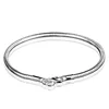 New Silver Color Snake Chain European Charm Bangle Fit Original Bracelet Bangle Jewelry For Women Gift