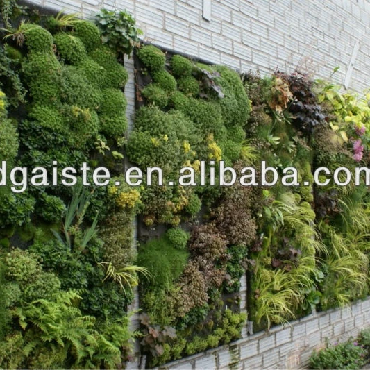 factory price artificial plant wall/artificial indoor gardens vertical wall garden outdoor green plants