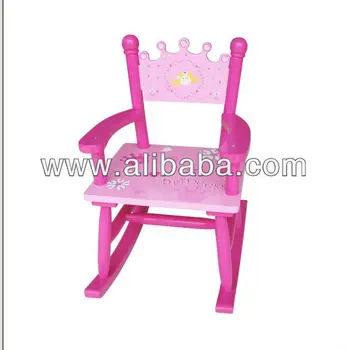 childs wooden rocking chair