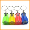 Portable Plastic Pratical Customized Keychain Flashlight Flower Shape Bulb Light