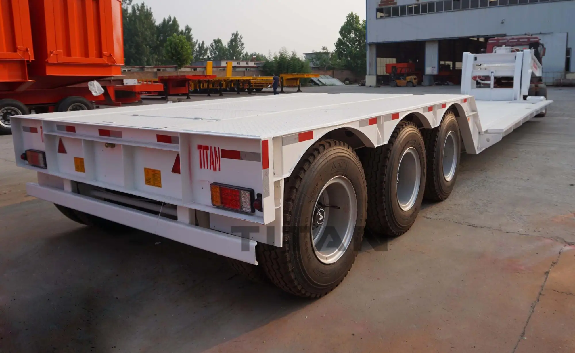 TITAN 150 ton haulass low loader dolly fixed neck lowboy trailer detachable