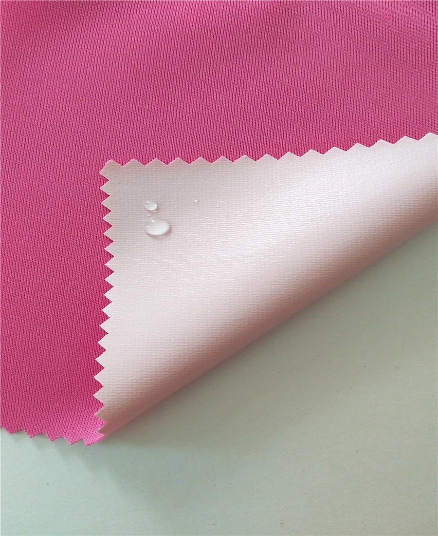 90gsm 100 Polyester Knitting Fabric Laminated Tpu/polyethylene