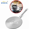 kitchen cooking tool induction cookers heat diffuser Stainless Steel induction adaptor plate with heat proof handle