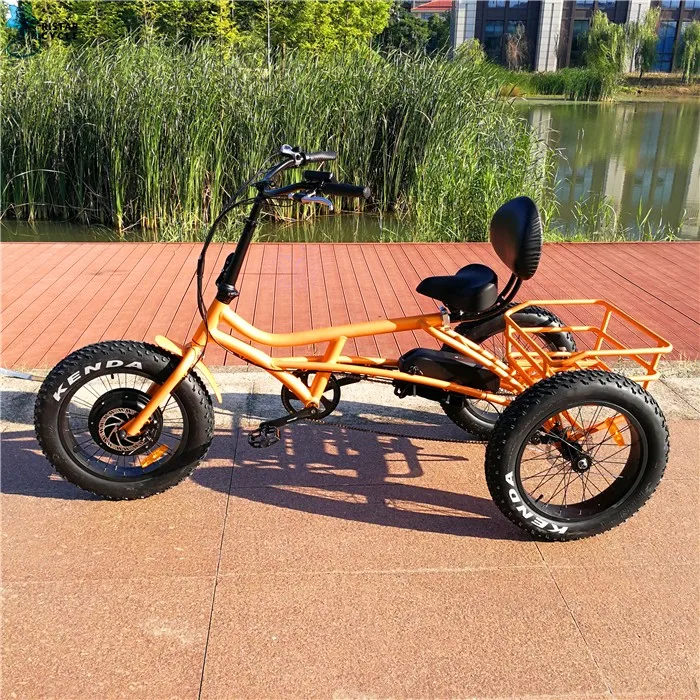 New Design Motorlife/oem Brand Fat Tire Electric Tricycle,48v 500w