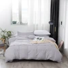 Solid Color Brush polyester fabric 4 Piece bedding set