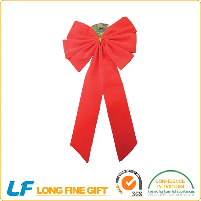best service christmas custom big velvet bow