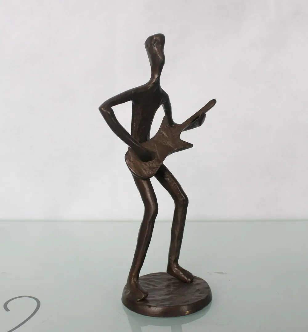 Casting Bronze Music Statue For Christmas Gift The Small Guitar Buy