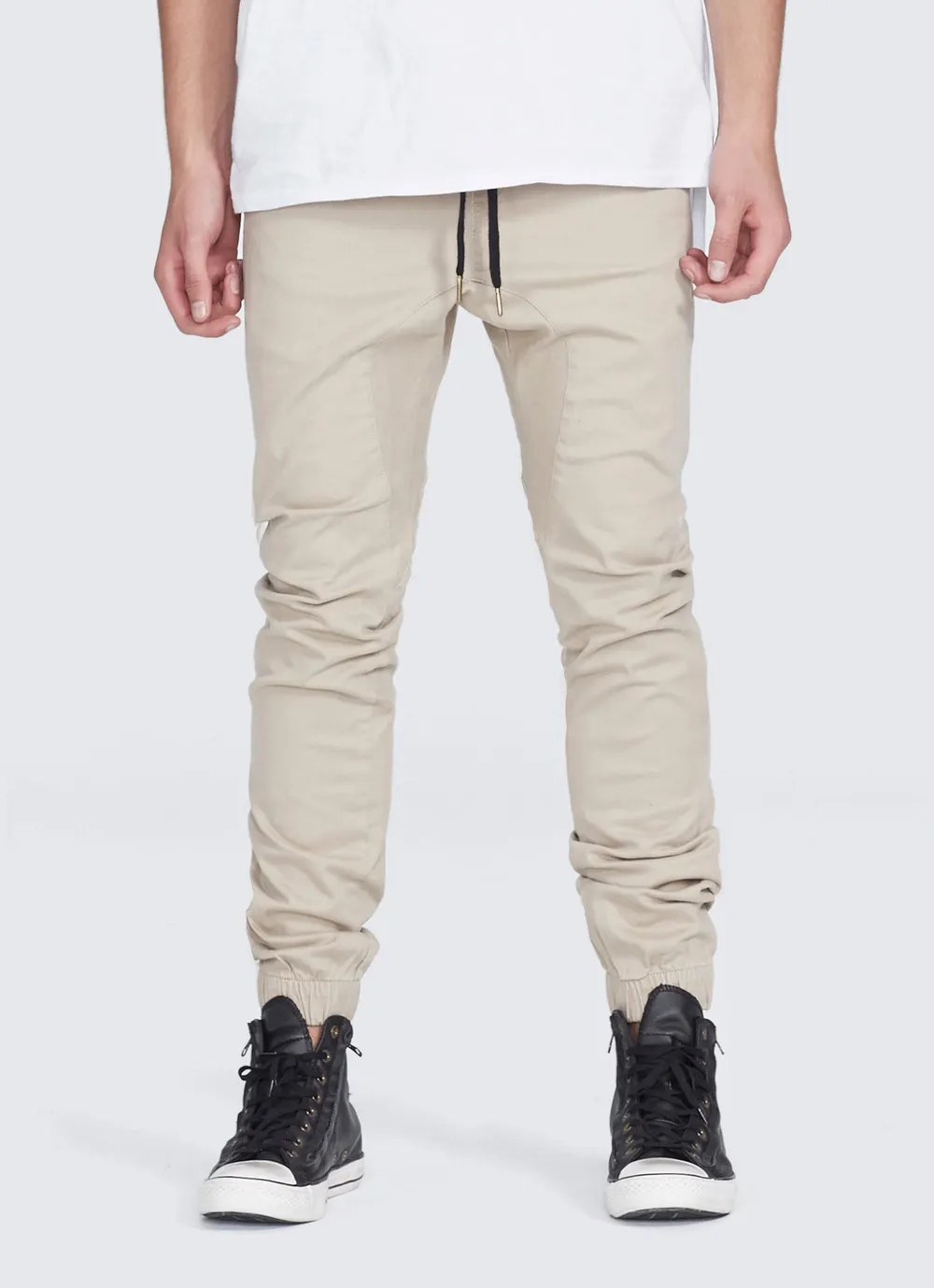 mens cotton twill joggers