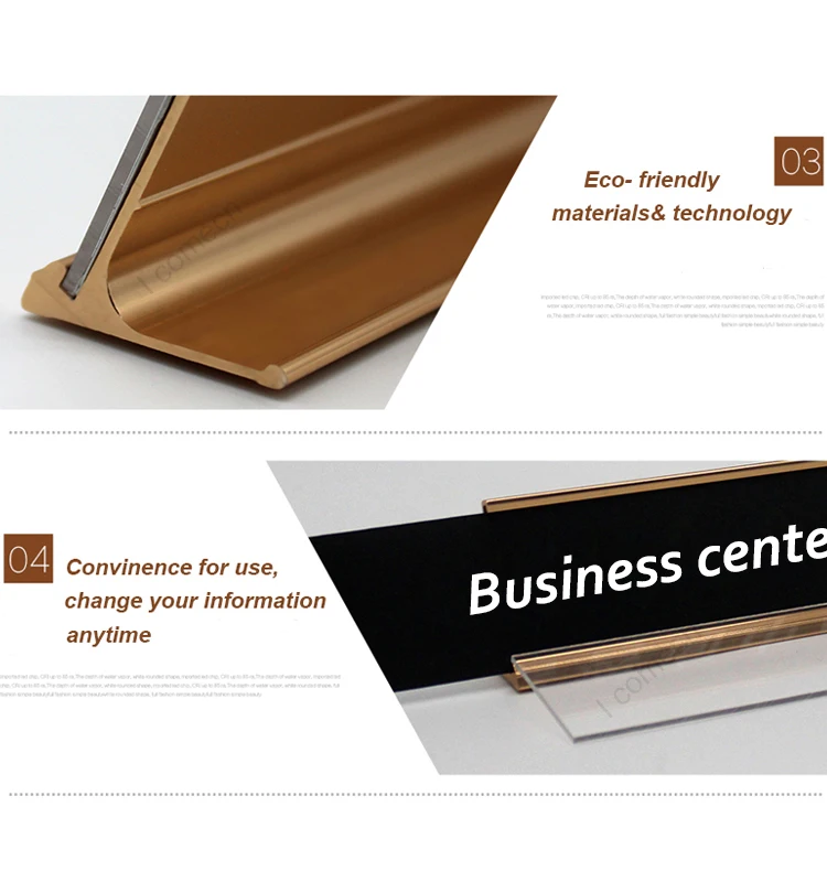 Silver Color 2*8" Desk Nameplate Sign Holder Buy Nameplate Sign