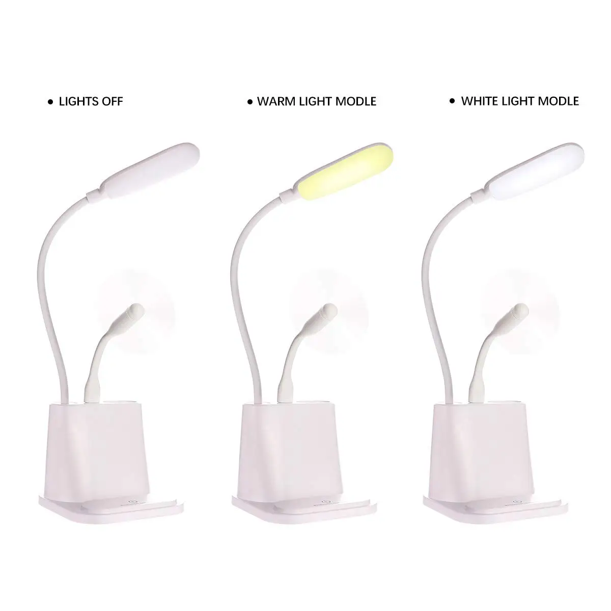 YARRAE 2018 Multifunction LED Desk Lamp with USB Charging Port and Pen Holder